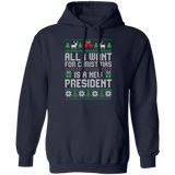 All I Want for Christmas is a New President Pullover Hoodie