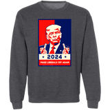 Trump 2024 Make Liberals Cry Again  Crewneck Pullover Sweatshirt