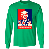 Trump 2024 Make Liberals Cry Again Long Sleeve T-Shirt
