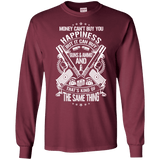 Money and Happiness Pro Gun Rights Long Sleeve T-Shirt