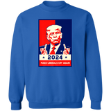 Trump 2024 Make Liberals Cry Again  Crewneck Pullover Sweatshirt