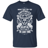 Money and Happiness Pro-Gun Rights T-Shirt