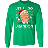Trump Lets Go Brandon Christmas  LS Ultra Cotton T-Shirt
