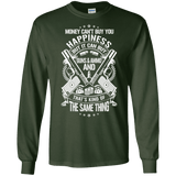 Money and Happiness Pro Gun Rights Long Sleeve T-Shirt