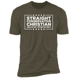 Straight Conservative Christian Premium Short Sleeve Tee