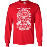Money and Happiness Pro Gun Rights Long Sleeve T-Shirt