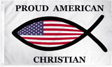Proud American Christian Flag