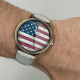 Patriotic American Watch with White Band