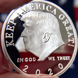 President Trump 2020 'Keep America Great' Re-Election Commemorative Silver Coin