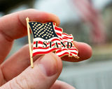 "I Stand" Flag Lapel Pin