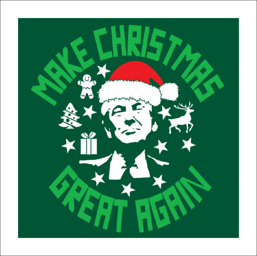 Trump Make Christmas Great Again Sticker – Patriot Powered Products