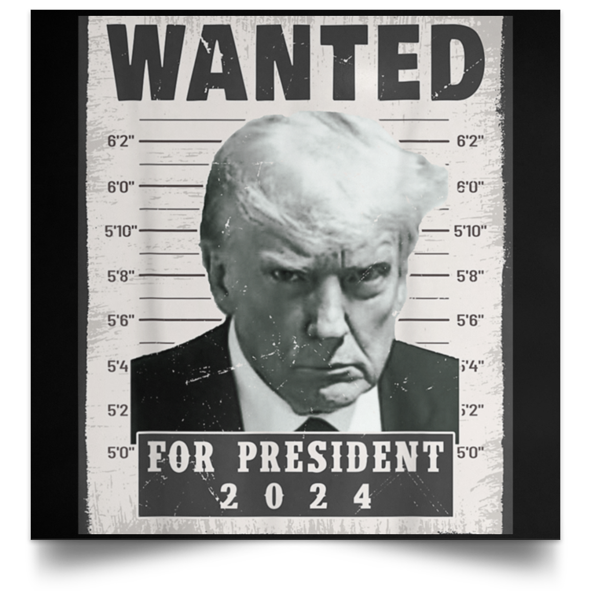 Trump WANTED for President 2024 Square Poster – Patriot Powered Products