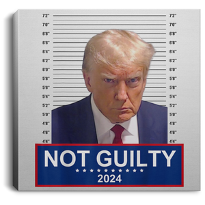 Trump NOT Guilty Square Canvas