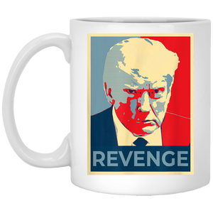 Trump REVENGE Mugshot White Mug