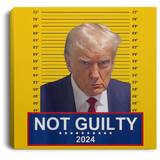 Trump NOT Guilty Square Canvas