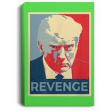 Trump REVENGE Mugshot Portrait Canvas