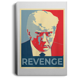 Trump REVENGE Mugshot Portrait Canvas