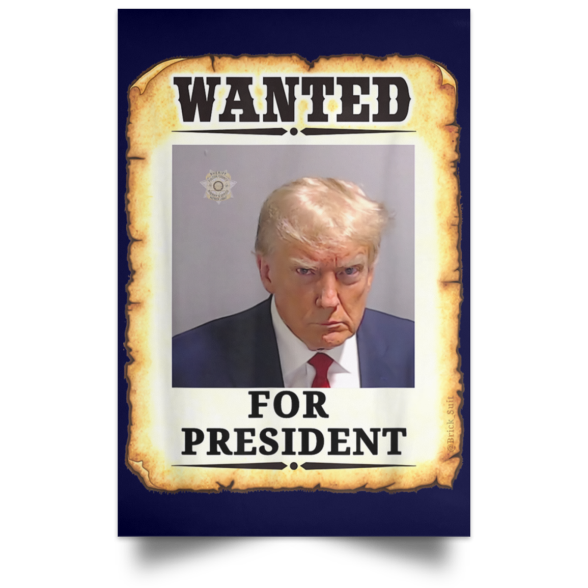 Trump WANTED for President Portrait Poster – Patriot Powered Products