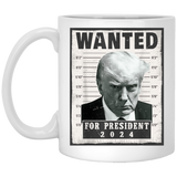 Trump WANTED for President 2024 White Mug