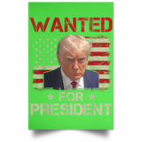 Trump WANTED for President Portrait Poster