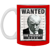 Trump WANTED for President 2024 White Mug