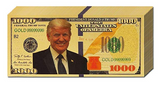 Fun "Trump Bucks" Imitation Gold $1000 Bill - Subscriber Exclusive