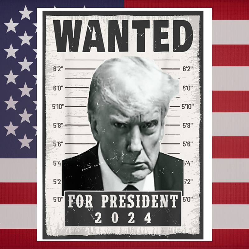 Trump WANTED for President in 2024 Sticker – Patriot Powered Products