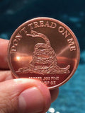 Don't Tread on Me! .999 Copper Coin - Subscriber Exclusive
