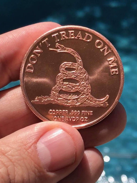 Don't Tread on Me! .999 Copper Coin - Subscriber Exclusive