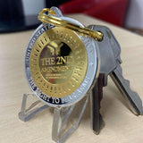 2nd Amendment Gold-Plated Keychain
