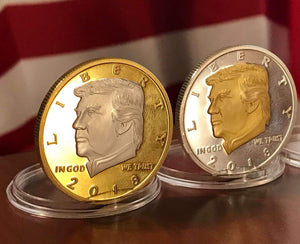 2018 Trump Presidential Legacy Gold & Silver Two Tone Coin Collector's Set