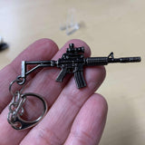 AR-15 Shaped Metal Key Chain & Zipper Pull