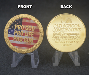 Conservative Values Gold Coin