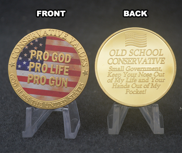 Conservative Values Gold Coin - Text Subscriber Exclusive