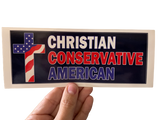 Proud Christian Conservative American Sticker