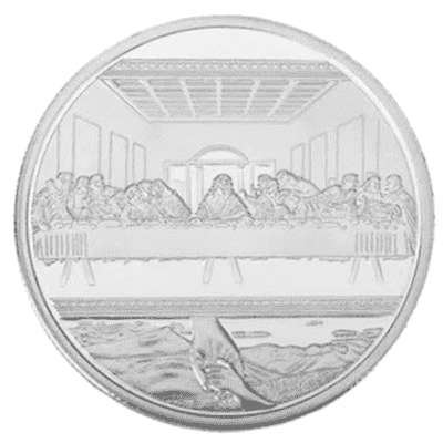 Jesus Christ Last Supper Collectable Coin - Silver Plated
