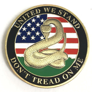 Don't Tread On Me Coin (FULL COLOR)