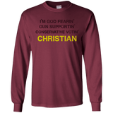 God-Fearing Conservative - LS Ultra Cotton T-Shirt