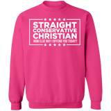 Straight Conservative Christian Crewneck Pullover Sweatshirt