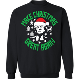 Make Christmas Great Again Trump Crewneck Pullover Sweatshirt