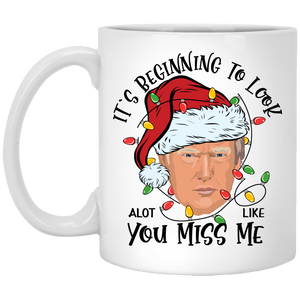 Trump Christmas Miss Me  White Mug
