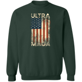 Trump Ultra MAGA Patriotic - Crewneck Pullover Sweatshirt