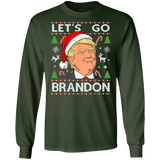 Trump Lets Go Brandon Christmas  LS Ultra Cotton T-Shirt