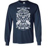 Money and Happiness Pro Gun Rights Long Sleeve T-Shirt