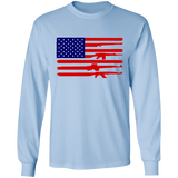 American Rifle Flag Gun Pride LS Ultra Cotton T-Shirt