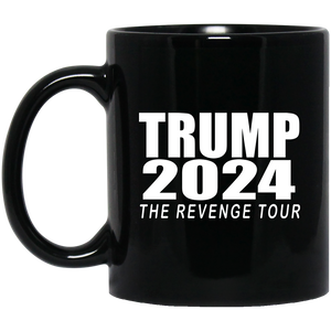 Trump 2024 "The Revenge Tour" Black Mug