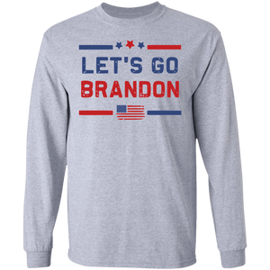 Let's Go Brandon USA Flag  LS Ultra Cotton T-Shirt