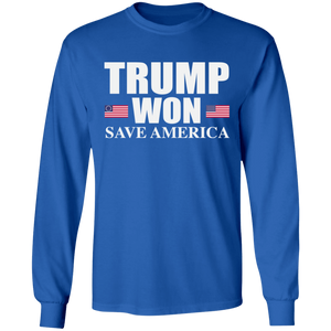 Trump WON - Save America -  LS Ultra Cotton T-Shirt