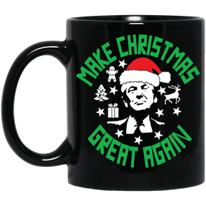 President Trump "Make Christmas Great Again" Black Mug