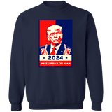 Trump 2024 Make Liberals Cry Again  Crewneck Pullover Sweatshirt